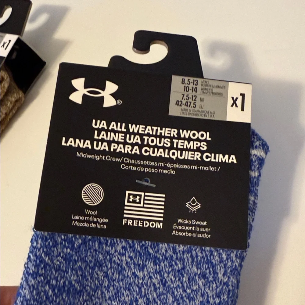 Under Armour Assortment of Socks 3 Pairs Men’s Size Large